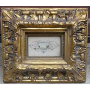 19th Century Watercolor Drawing Signed