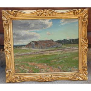 The Mas In The Garrigue By Auguste Roure 1878-1936