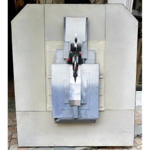 Painting - Painted And Cut Sculpture By Joseph Alessandri 1940-2017