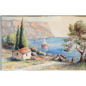 Cap Canaille In Cassis By Jean Honnorat 1888-1969
