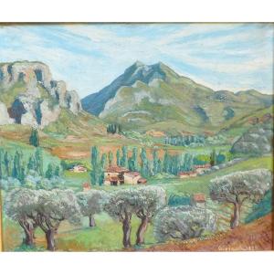 Aiguines - Moustiers From 1928 By Pierre Girieud 1876-1948
