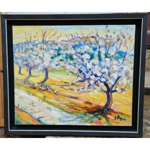 Spring At La Cadière d'Azur By Gérard Fagard 1938-2021