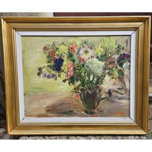 Bouquet Of Flowers By Antoine Serra 1908-1995