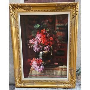 Flower Bouquet By Félix Carme 1863-1938
