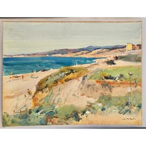 Watercolor By Louis Agricole Montagné 1879-1960