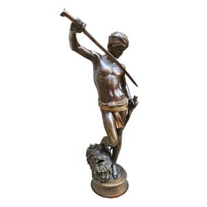 David Terrassat Goliath By Marius Jean Antonin Mercie 1845-1916