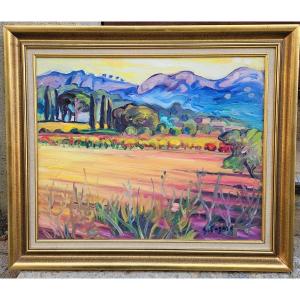 Fauve Landscape By Gérard Fagard 1938-2021
