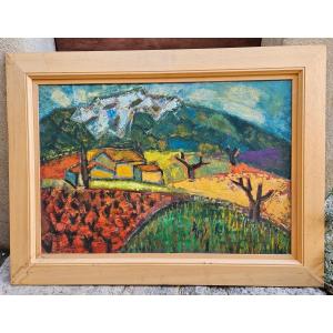 Landscape By Dominique Leca Born In 1938