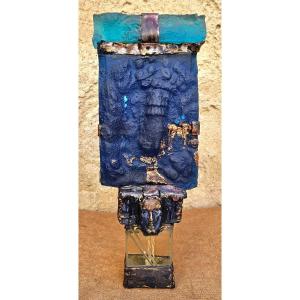 Glass Paste Sculpture By Martinez