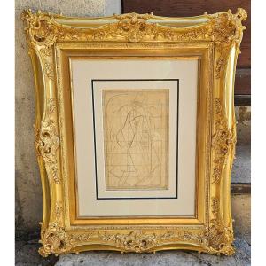 Cubist Drawing 1919 By Albert Gleizes 1881-1953