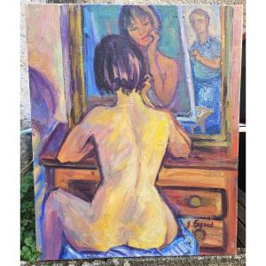 In Front Of The Mirror By Gérard Fagard 1938-2021