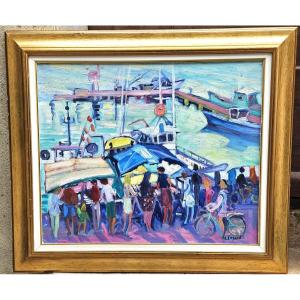 The Fish Market By Gérard Fagard 1938-2021