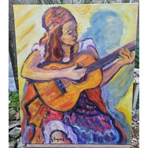 The Flamenco Player By Gérard Fagard 1938-2021