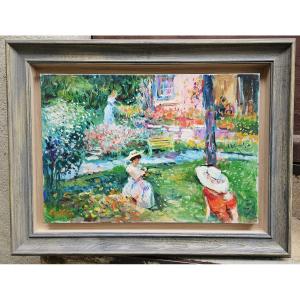 The Flower Garden By Max Agostini 1914-1997