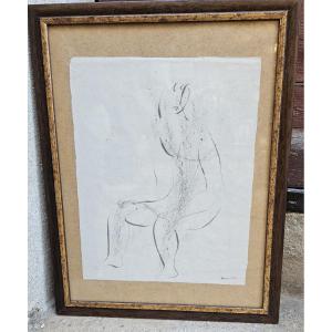 Drawing By Jean Fautrier 1898-1964