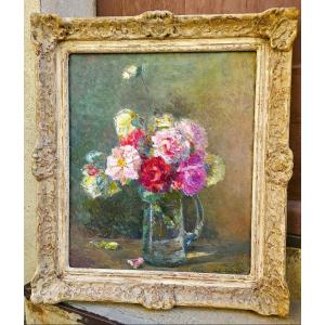 Impressionist Bouquet Of Flowers By Albert Lebourg 1849-1928