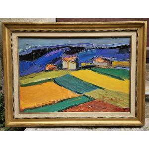 Landscape Of Provence By Pierre Ambrogiani 1907-1985