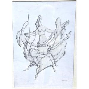 Dancers By Louis Arnaud 1914 - ?