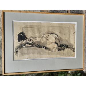 Reclining Nude By Jean Claude Imbert