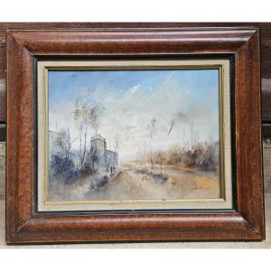 Misty Landscape By Jean Michel Noquet 1950 - 2015