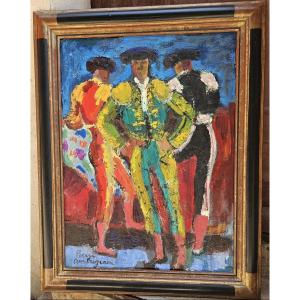 The Bullfighters By Pierre Ambrogiani 1907-1985