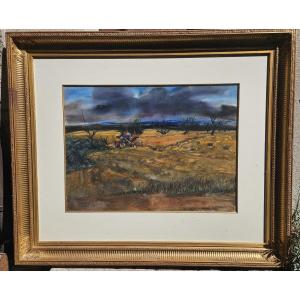 Landscape Of Provence By Jean Claude Imbert 1919-1993