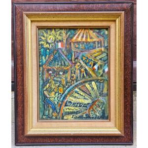 The Funfair By Edmond Duplan 1910-1994