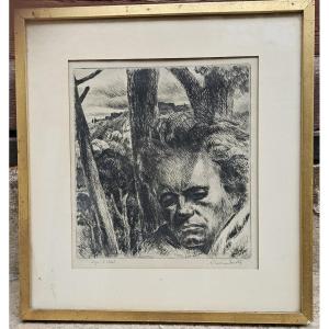 Beethoven By Adolphe Beaufrere 1876-1960