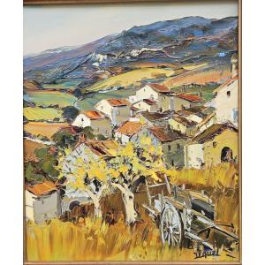 Cart In The Countryside By Christian Jequel