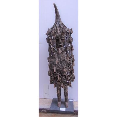 Extremely Rare Ko Diougou Sculpture From Burkina Faso Height 71cm With Thick Sacrificial Patina
