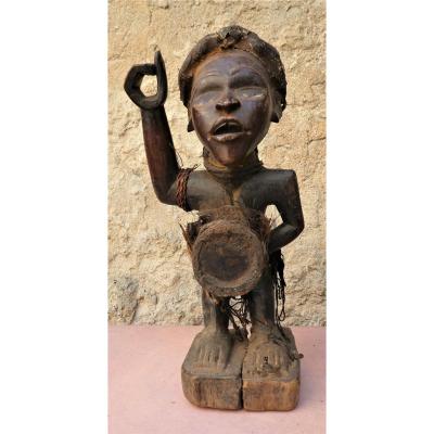 Ancient Reliquary Fetish Nkonde, Nkisi, Kongo - Zaire