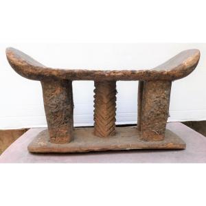 Stool With Sacrificial Patina Kuwé - Togo