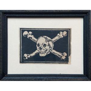 Catalan Memento Mori, Early 19th Century, Engraved Wood