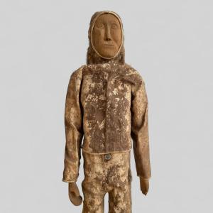Large Articulated Inuit Doll, Greenland