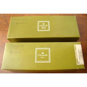 Maison Christofle 12 Fish Forks And 12 Fish Knives "super Condition"