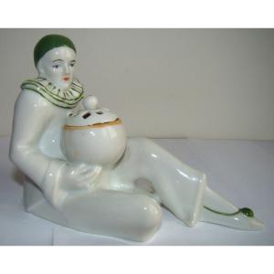 "pierrot" Porcelain Night Light, Forming A Fragrance Diffuser