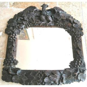 Carved Wood Mirror