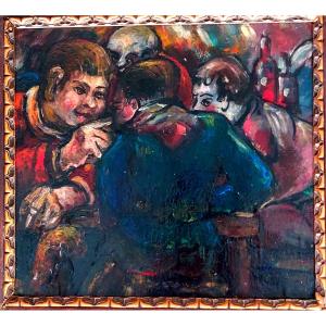 Painting. Bistro Scene.
