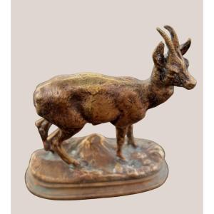 Bronze. Chamoix. Alfred Dubucand