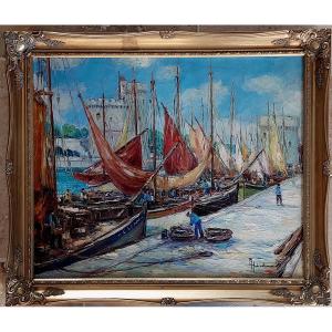 Painting "port Of La Rochelle"
