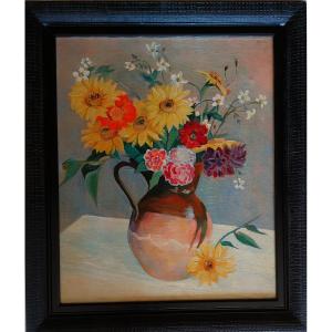Painting "bouquet Of Flowers" By Michael Baxte.