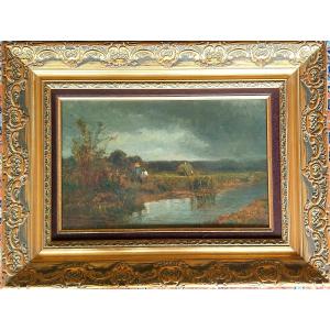 Painting ,landscape, ( Paul Huet ?)