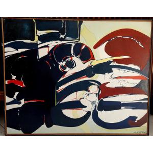 Pierre Gastaud (1920 - 2009) Abstract Composition 1969