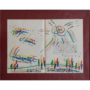 Gérard Fromanger (1939-2021) Felt-tip Pen Drawing, 1990