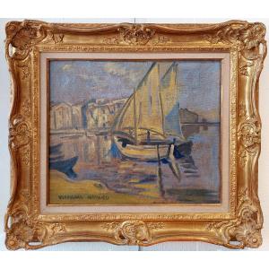 Mathieu Verdilhan Louis (1875-1928) Sailing Ships In The Port.