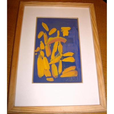 Zoubtchenko Catherine (1937) Gouache Abstract 1962