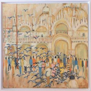 Venice The Pigeons Of St Mark's Square