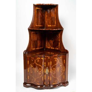 A Louis XV Corner To Hang Veneered With Rosewood And Rosewood 18 Eme Siecle