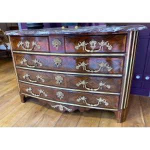 A Regence Commode Opening With Five Drawers In Four Rows 18 Eme Siecle
