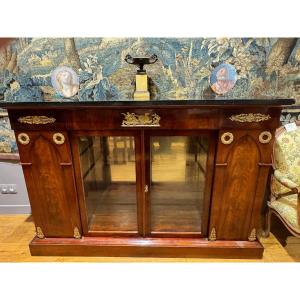 A Large Empire Display Cabinet At Support Height On Plinths